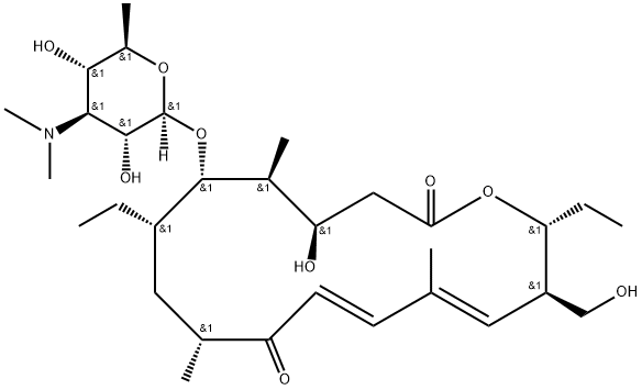 20-Deoxy-20-dihydro-23-demycinosyltylosin Structure