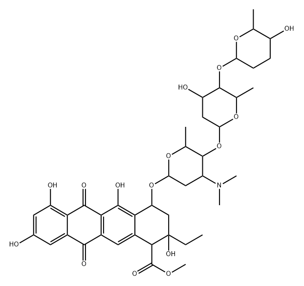 2-Hydroxyaclacinomycin n Structure