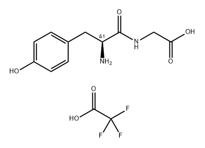 Glycine, L-tyrosyl-, 2,2,2-trifluoroacetate (1:1) 구조식 이미지