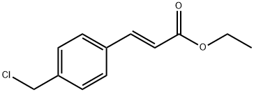 (E)-3-[4-(chloromethyl)phenyl]- 2-Propenoic acid ethyl ester Structure