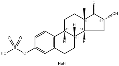 16a-Hydroxyestrone sodium-3-sulfate Structure