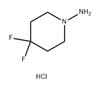 4,4-Difluoro-piperidin-1-ylamine hydrochloride Structure