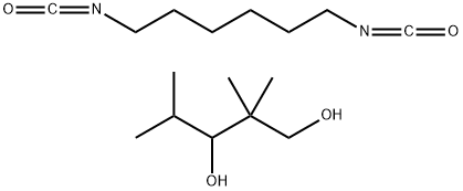 1,3-Pentanediol,2,2,4-trimethyl-, polymer with 1,6-diisocyanatohexane 구조식 이미지