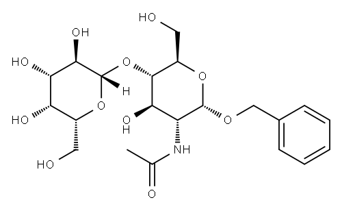 BENZYL 2-ACETAMIDO-2-DEOXY-4-O-(BETA-D-GALACTOPYRANOSYL)-ALPHA-D-GLUCOPYRANOSIDE 구조식 이미지
