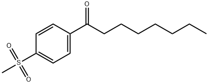 1-[4-(Methylsulfonyl)phenyl]-1-octanone 구조식 이미지