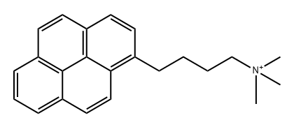 1-pyrenebutyltrimethylammonium Structure