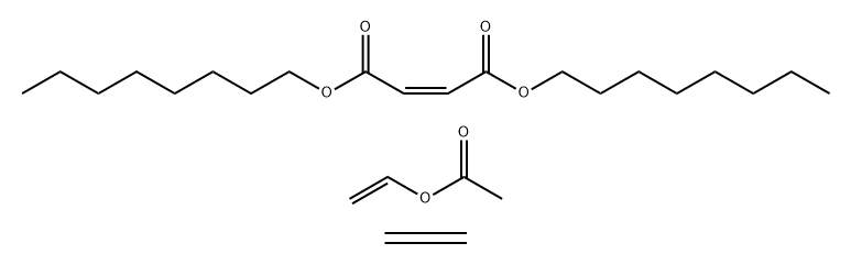 2-Butenedioic acid(Z)-, dioctyl ester, polymer with ethene and ethenyl acetate 구조식 이미지
