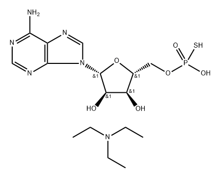 N,N-Diethylethanamine-5'-O-thiophosphonoadenosine(1:1) 구조식 이미지
