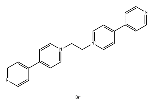 4,4'-Bipyridinium, 1,1''-(1,2-ethanediyl)bis-, bromide (1:2) Structure