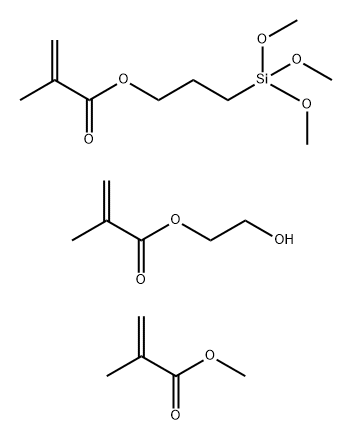 2-Propenoic acid,2-methyl,2-hydroxyethyl ester,polymer with ethenyl acetateand 3-(trimethoxysilyl)propyl 2-methyl propenoate Structure