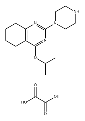4-Isopropoxy-2-(piperazin-1-yl)-5,6,7,8-tetrahydroquinazoline oxalate 구조식 이미지