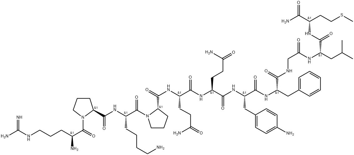 substance P, amino(4)-Phe(7)- Structure