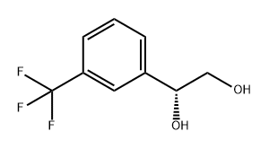 (R)-1-(3-(trifluoromethyl)phenyl)ethane-1,2-diol Structure