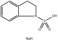 1H-Indole-1-sulfonic acid, 2,3-dihydro-, sodium salt (1:1) Structure