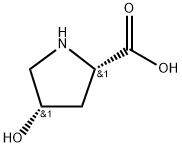 cis-4-Hydroxypyrrolidine-2-carboxylic acid Structure