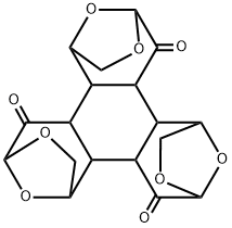 1,4:6,9:11,14-Triepoxybenzo1,2-d:3,4-d:5,6-dtrisoxepin-5,10,15(4H,9H,14H)-trione, dodecahydro-, 1R-(1.alpha.,4.alpha.,5a.alpha.,5b.beta.,6.alpha.,9.alpha.,10a.alpha.,10b.beta.,11.alpha.,14.alpha.,15a.beta.,15b.beta.)- Structure