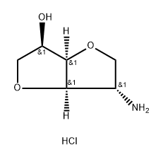 (3R,3aR,6S,6aR)-6-aminohexahydrofuro[3,2-b]furan-3-ol hydrochloride 구조식 이미지