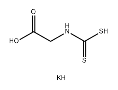 Glycine, N-(dithiocarboxy)-, potassium salt (1:2) Structure