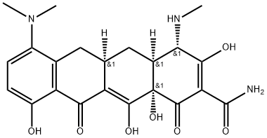 2-Naphthacenecarboxamide, 7-(dimethylamino)-1,4,4a,5,5a,6,11,12a-octahydro-3,10,12,12a-tetrahydroxy-4-(methylamino)-1,11-dioxo-, [4S-(4α,4aα,5aα,12aα)]- (9CI) Structure