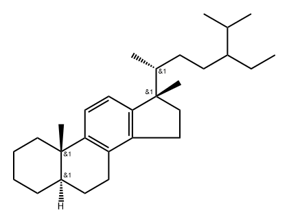 C29 RING-C MONOAROMATIC STERANE (5BETA(H),10BETA(CH3)/5A(H),10A(CH3)) Structure