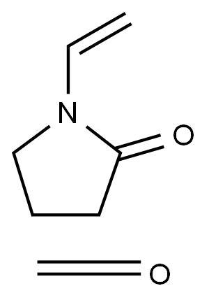Polyvinylpyrrolidone-formaldehyde 구조식 이미지