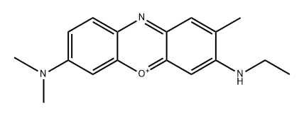 Phenoxazin-5-ium, 7-(dimethylamino)-3-(ethylamino)-2-methyl- (9CI, ACI) Structure