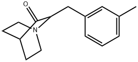 2-[(3-Methylphenyl)methyl]-1-azabicyclo[2.2.2]octan-3-one Structure