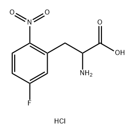 Phenylalanine, 5-fluoro-2-nitro-, hydrochloride (1:1) Structure