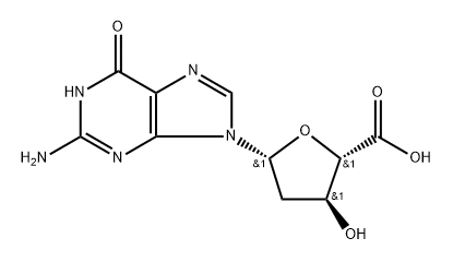 2'-Deoxyguanosine-5'-carboxylic acid Structure