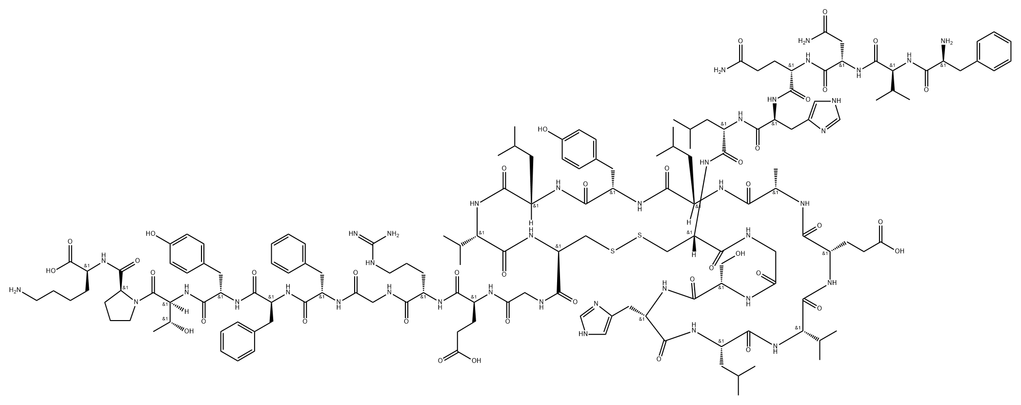 인슐린,disulfide-des-Ala(B30)- 구조식 이미지