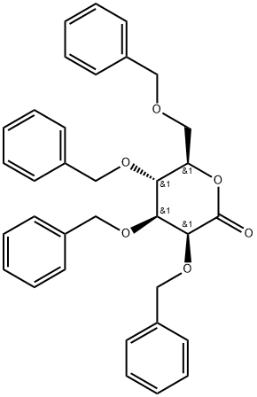 D-Mannonic acid, 2,3,4,6-tetrakis-O-(phenylmethyl)-, δ-lactone Structure