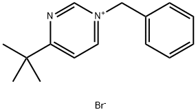 Pyrimidinium, 4-(1,1-dimethylethyl)-1-(phenylmethyl)-, bromide (1:1) 구조식 이미지