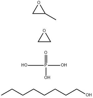 Oxirane, methyl-, polymer with oxirane, monooctyl ether, phosphate 구조식 이미지