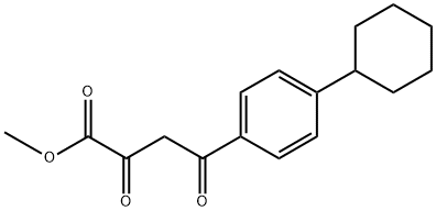 Benzenebutanoic acid, 4-cyclohexyl-α,γ-dioxo-, methyl ester 구조식 이미지