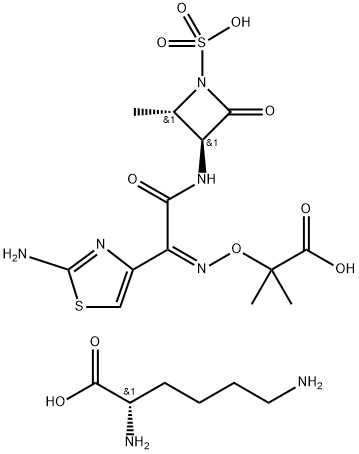 Aztreonam lysine Structure