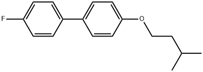 4-Fluoro-4'-(3-methylbutoxy)-1,1'-biphenyl Structure