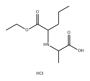 N-<1(S)-carbethoxybutyl>-(R)-alanine hydrochloride Structure