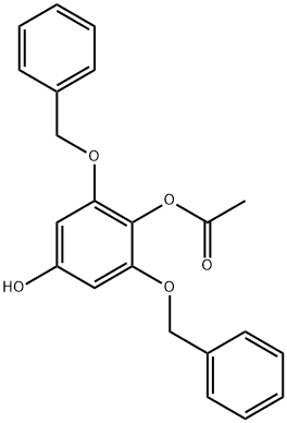 1,4-Benzenediol, 2,6-bis(phenylmethoxy)-, 1-acetate Structure