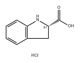 S)-(-)-Indoline-2-carboxylic acid hydrochloride 구조식 이미지