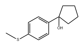 1-(4-(methylthio)phenyl)cyclopentanol Structure