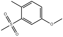 4-Methoxy-1-methyl-2-(methylsulfonyl)benzene Structure