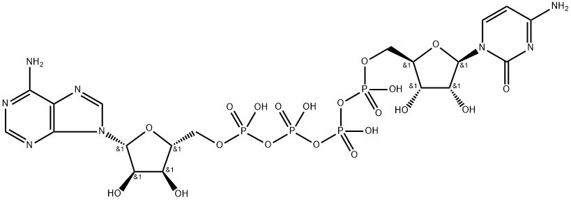 adenosine 5' P(1)-tetraphosphate-P(4)-5'''-cytidine 구조식 이미지