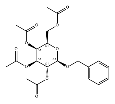 β-D-Galactopyranoside, phenylmethyl, 2,3,4,6-tetraacetate 구조식 이미지