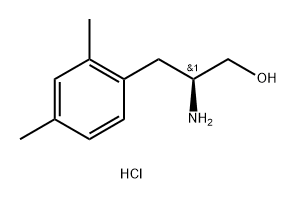 Benzenepropanol, β-amino-2,4-dimethyl-, hydrochloride (1:1), (βS)- Structure