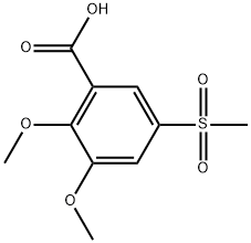 2,3-Dimethoxy-5-(methylsulfonyl)benzoic acid Structure