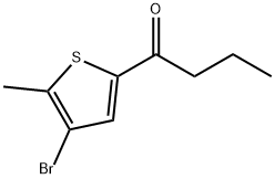 1-(4-Bromo-5-methyl-2-thienyl)-1-butanone Structure