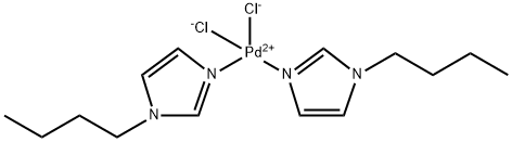 Palladium, bis(1-butyl-1H-imidazole-N3)dichloro- Structure