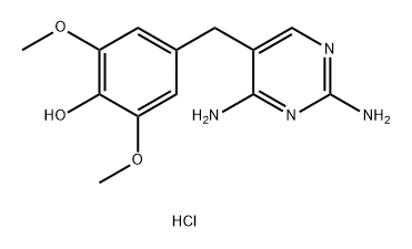 Phenol, 4-[(2,4-diamino-5-pyrimidinyl)methyl]-2,6-dimethoxy-, hydrochloride (1:1) Structure