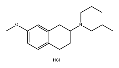 2-Naphthalenamine, 1,2,3,4-tetrahydro-7-methoxy-N,N-dipropyl-, hydrochloride (1:1) 구조식 이미지
