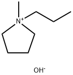 Pyrrolidinium, 1-methyl-1-propyl-, hydroxide (1:1) Structure